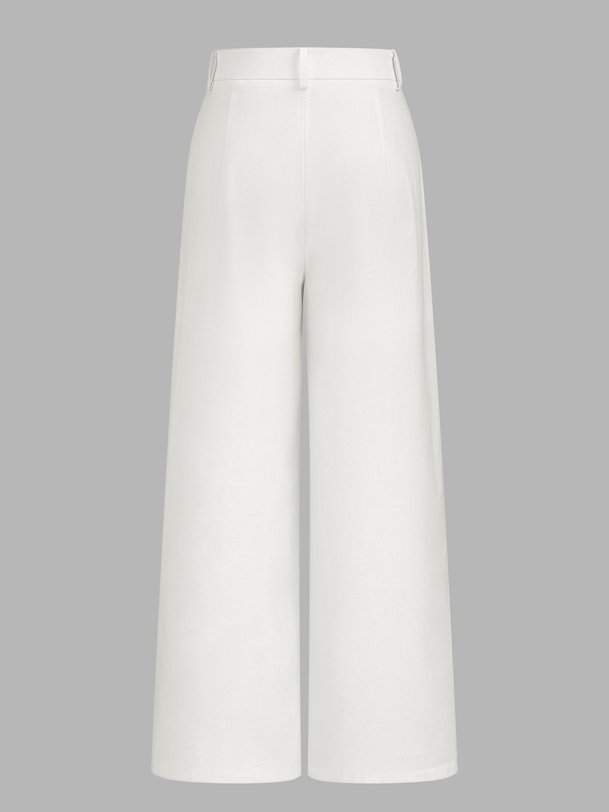 Breezy Linen Blend Mid-Waist Wide Leg Pants