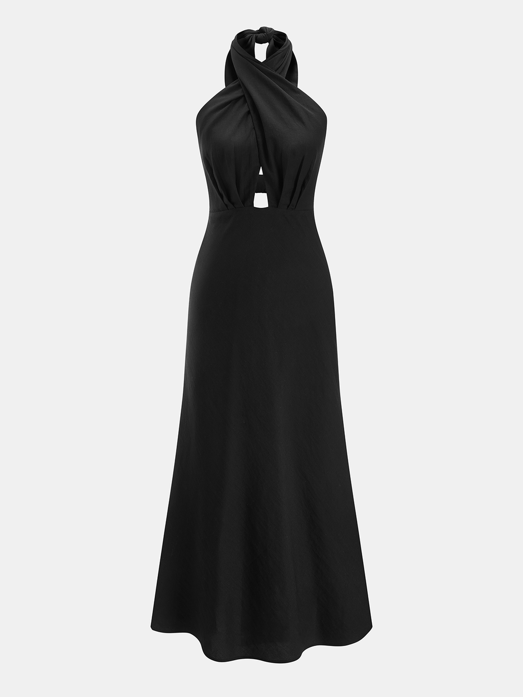 Haley Halter Neck Cut-Out Maxi Dress