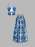 Bloom Floral Print Cami Top & Skirt Set