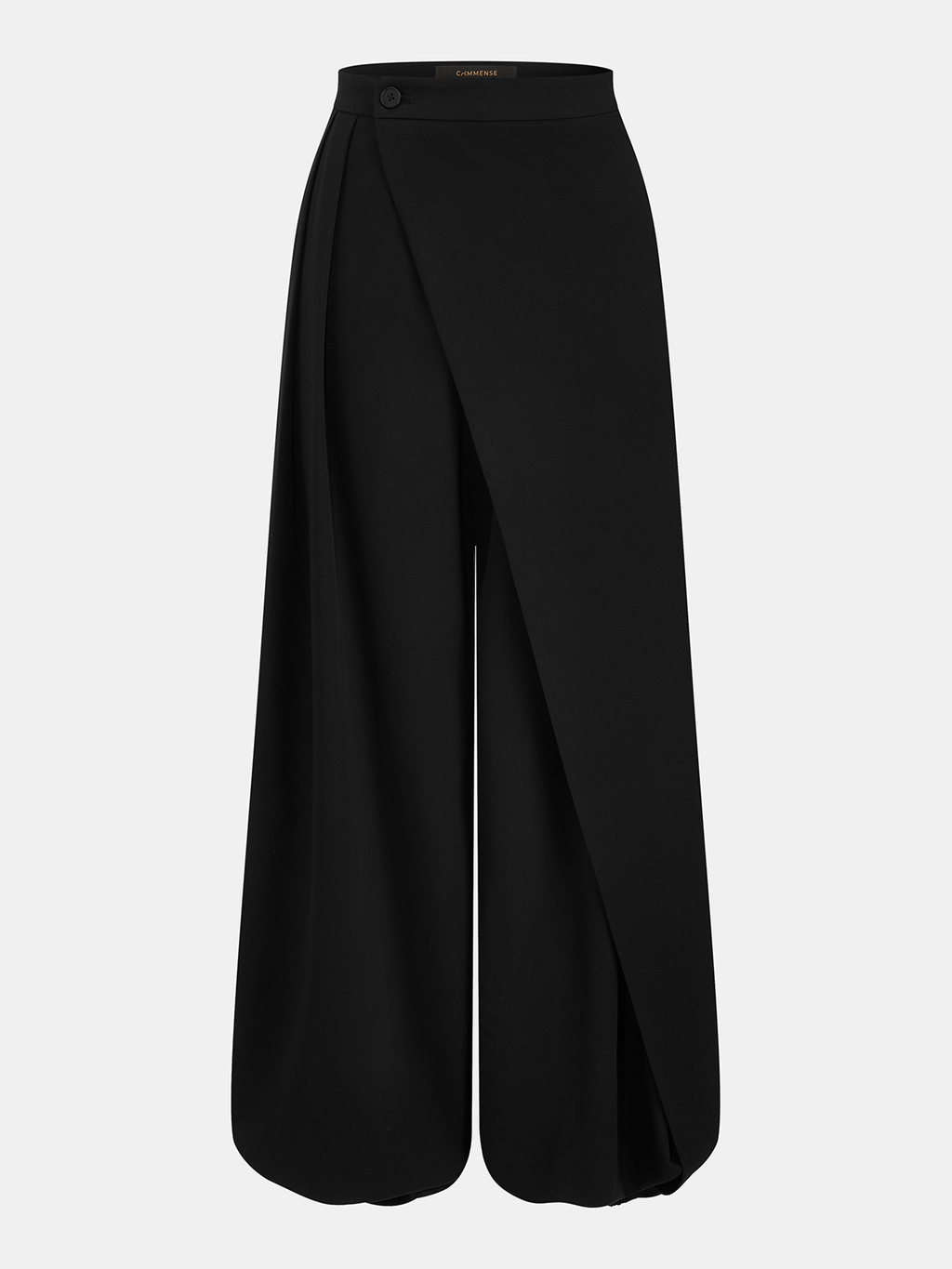 Theory Asymmetric Overlay Wide-Leg Pants
