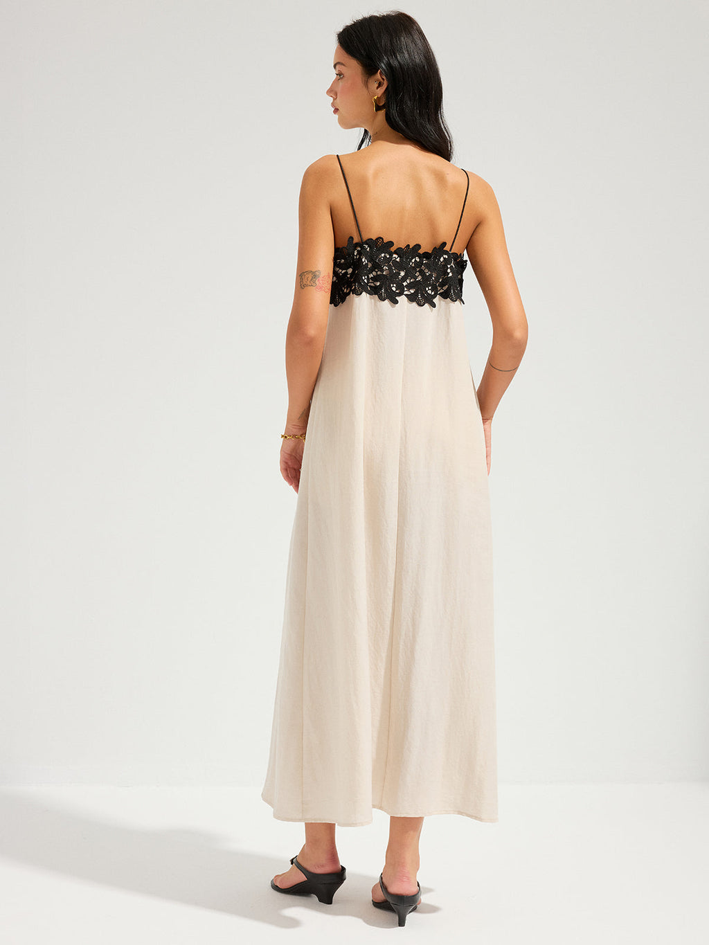 Laila Lace Trim Maxi Dress