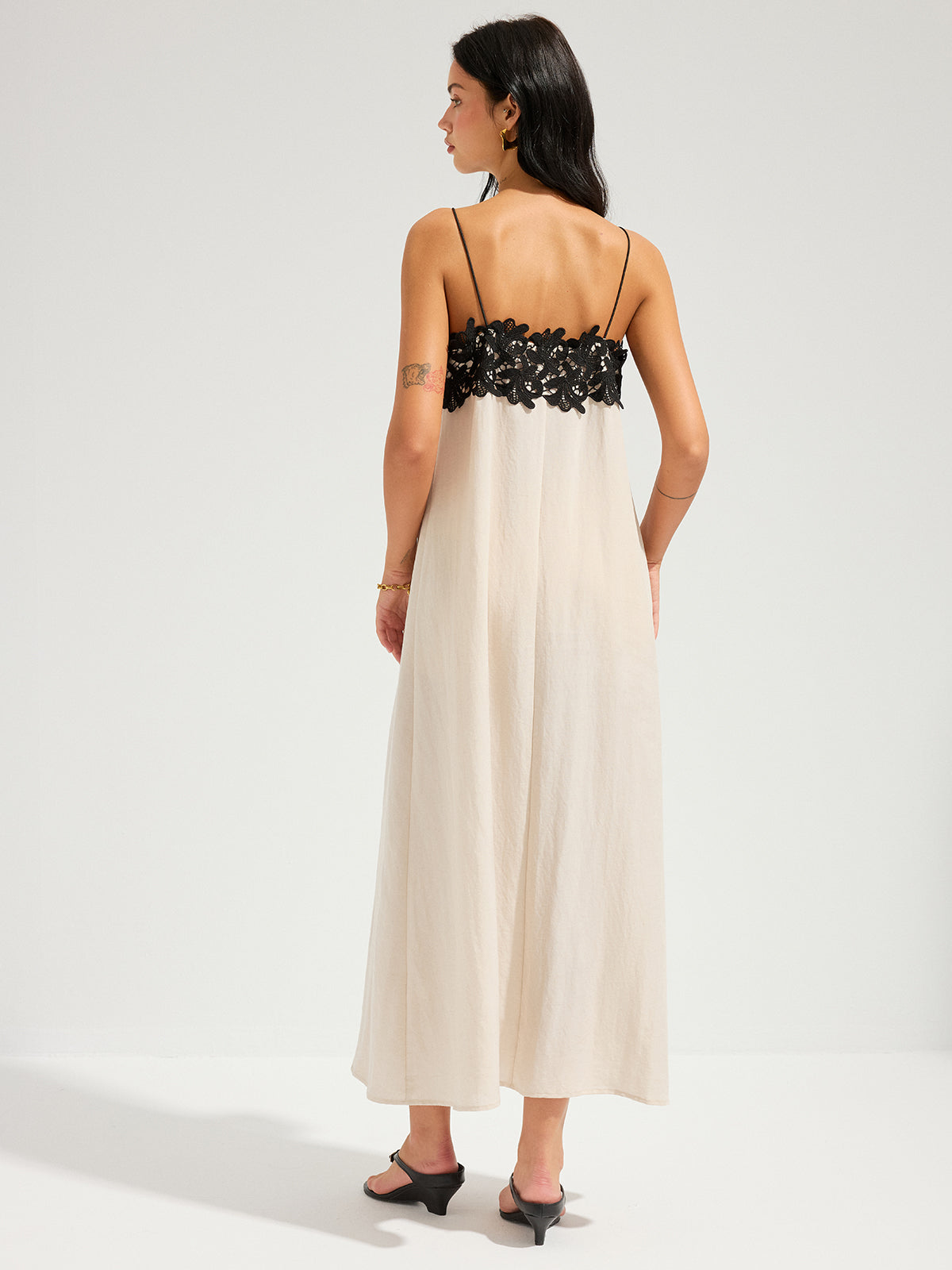 Laila Lace Trim Maxi Dress
