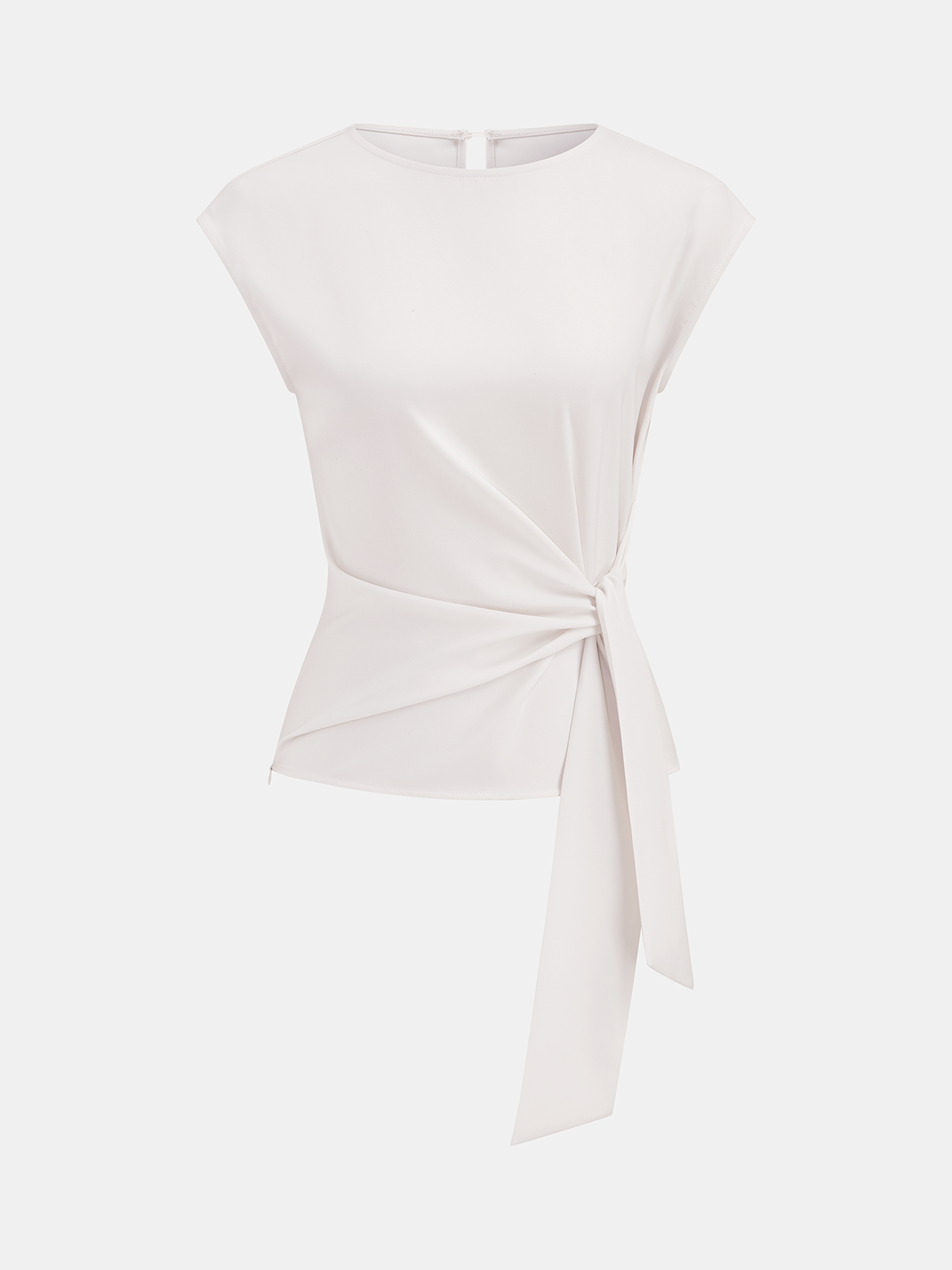 Sleek Tie Waist Sleeveless Set