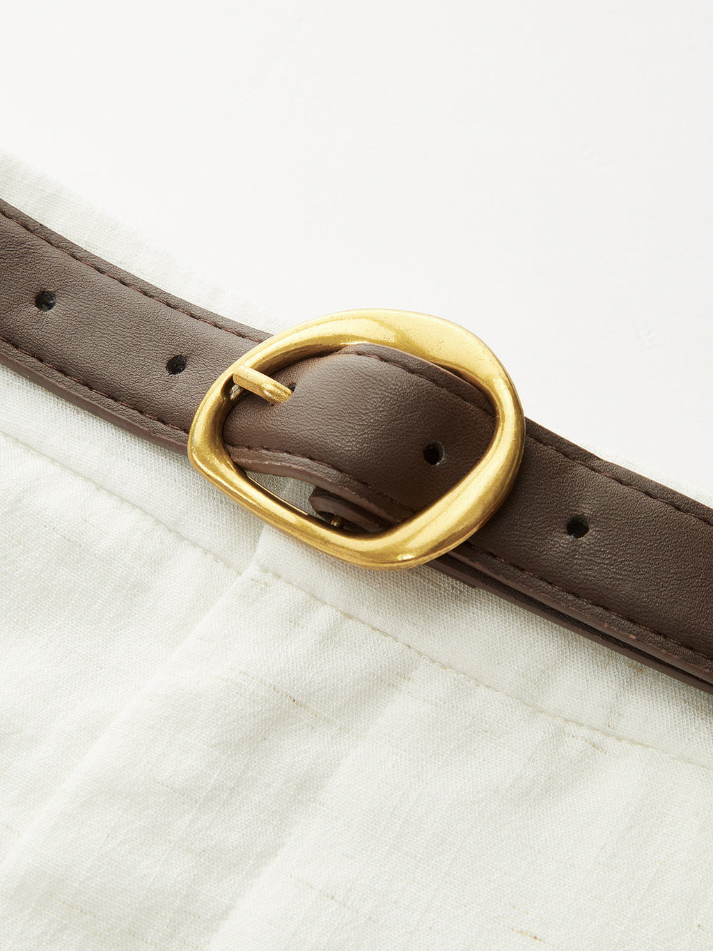 Linen Ease High Waist Belted Shorts