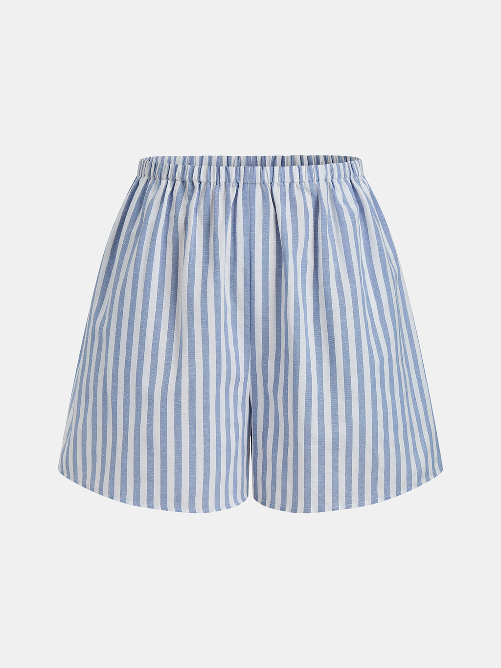 Simi Striped Cotton Blend Top & Shorts Set