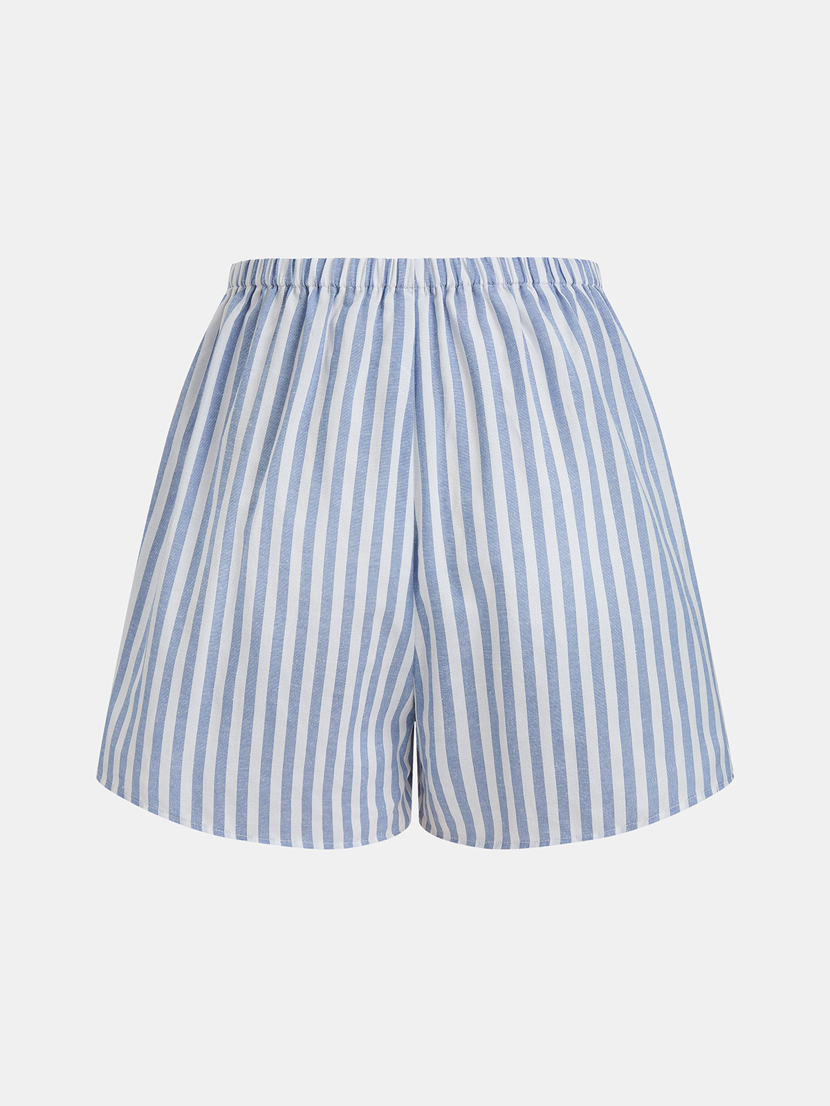 Simi Striped Cotton Blend Top & Shorts Set