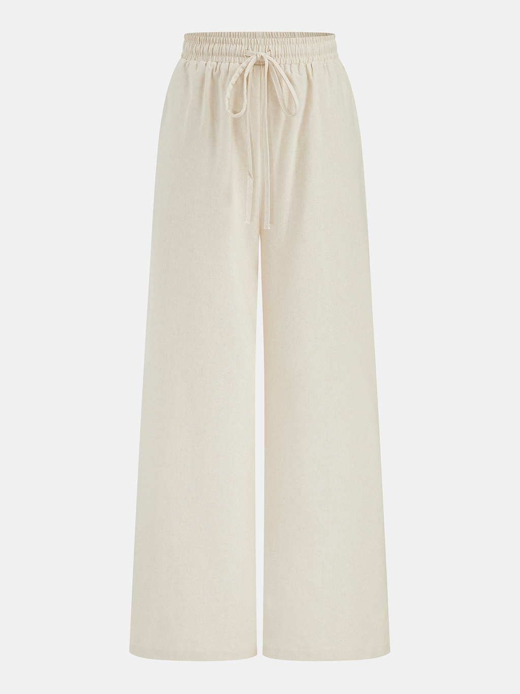 Bright Days Utility Linen Two-Piece Wide-Leg Pants Set