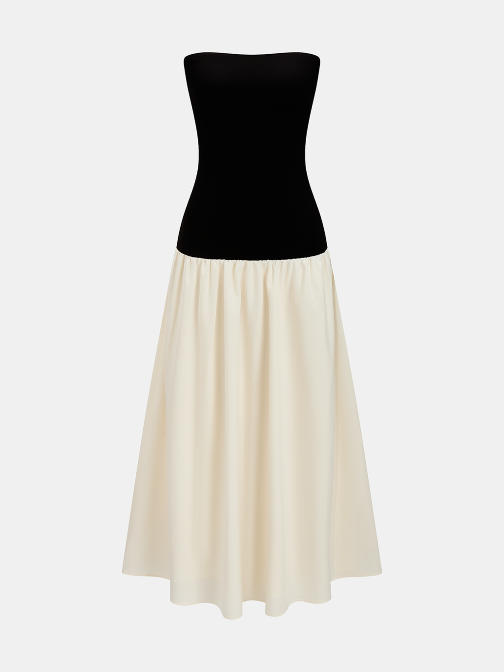 Toronto Contrast Tube Long Dress