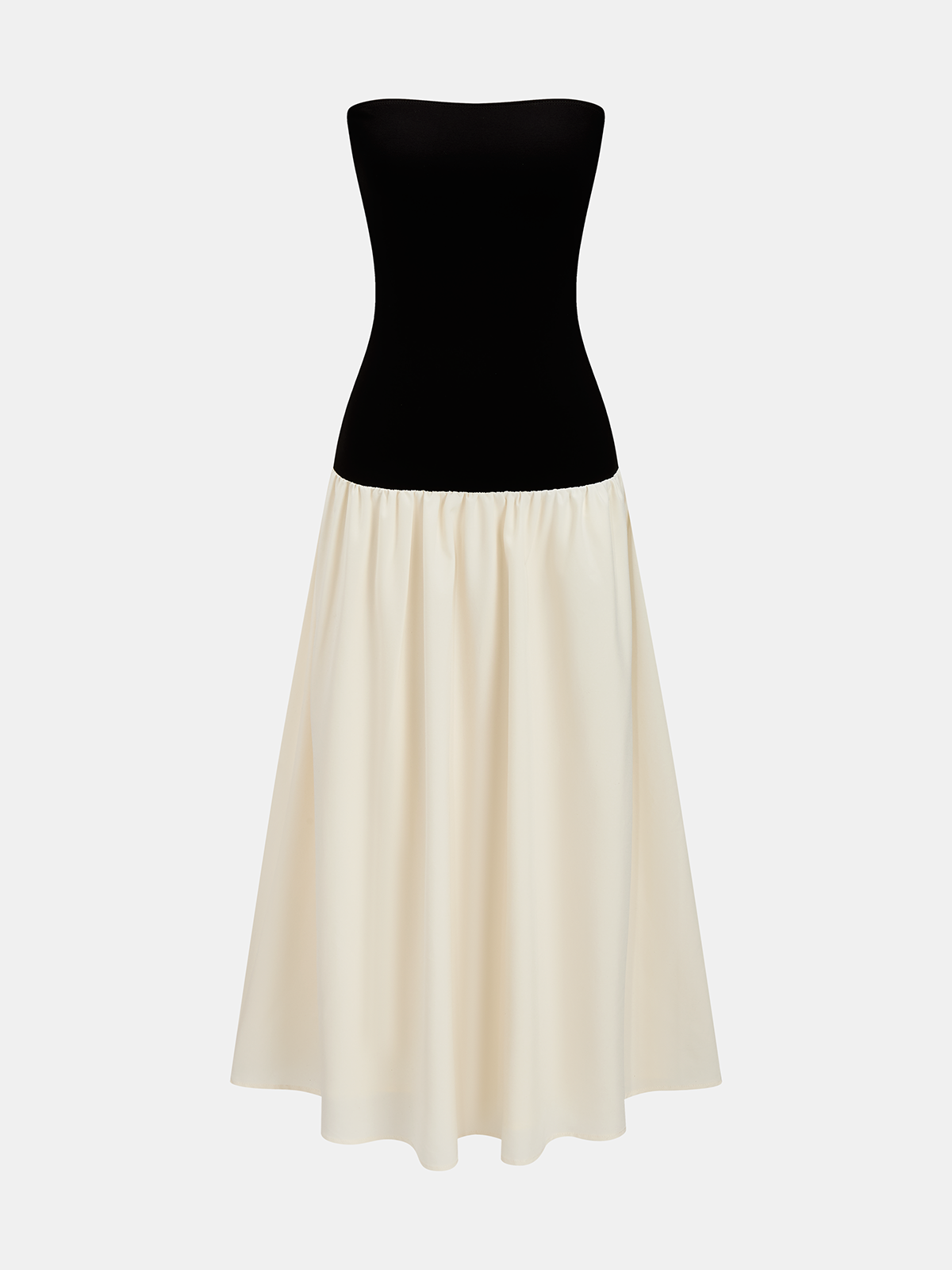 Toronto Contrast Tube Long Dress