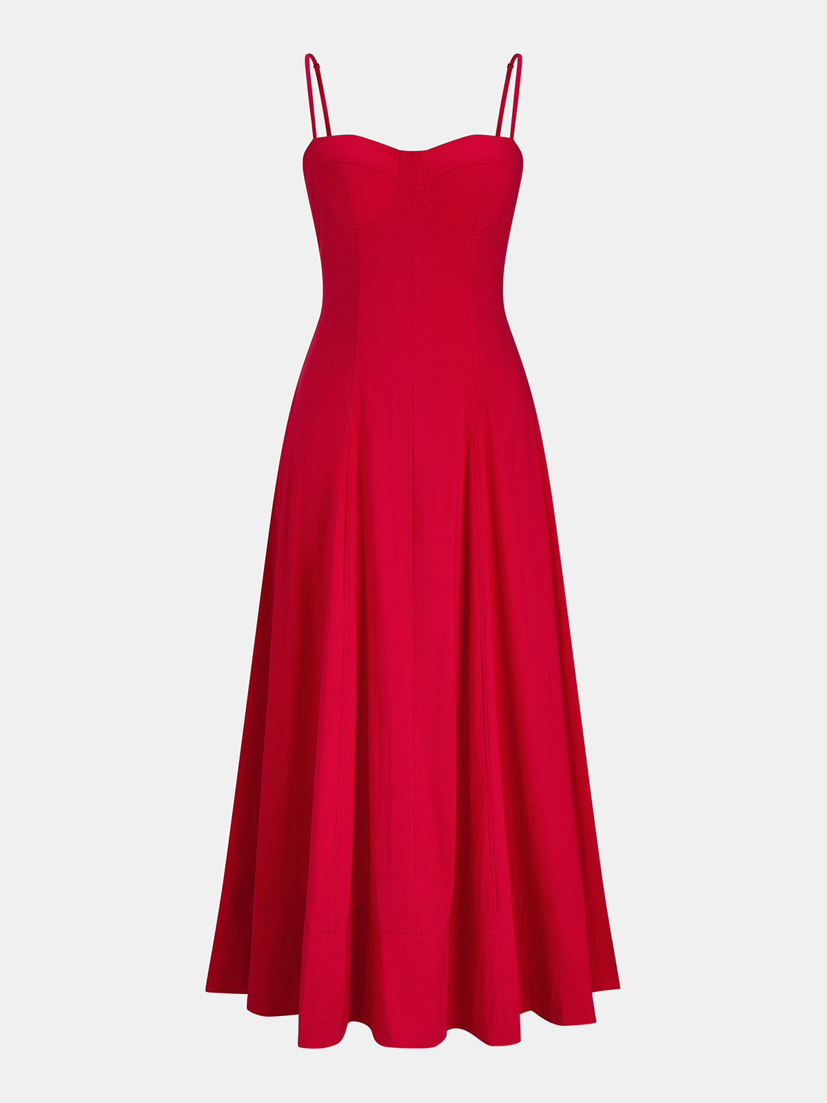 Elegant Pocketed Flared Maxi Dress