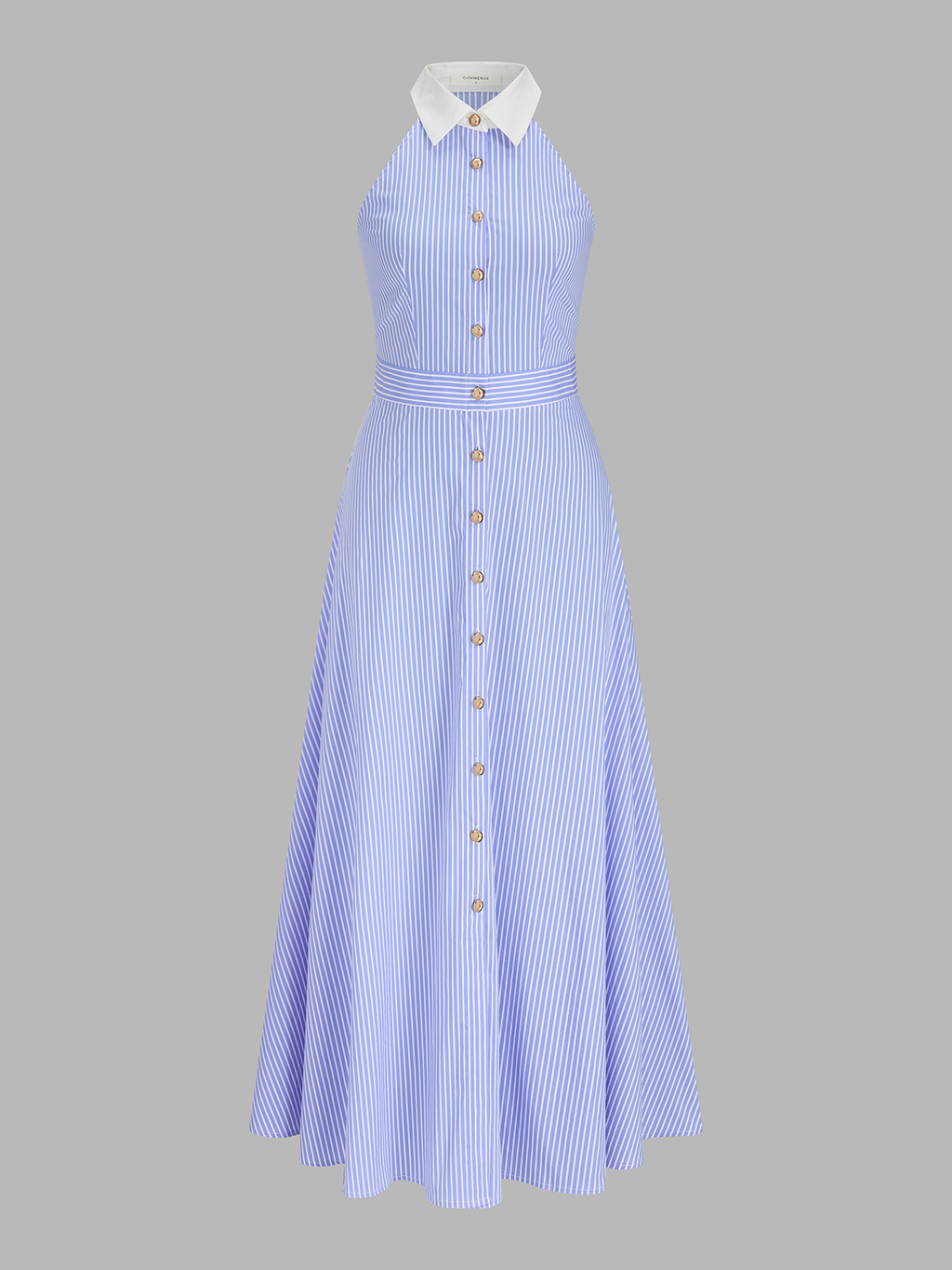 Amy Sleeveless Buttoned Maxi Dress