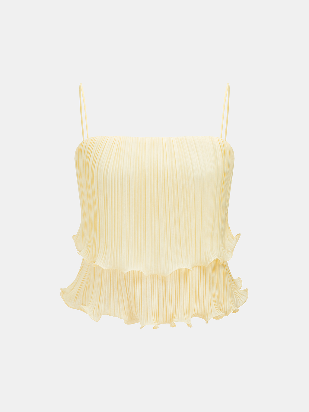 Whirl Pleated Layered Ruffle Skirt Set