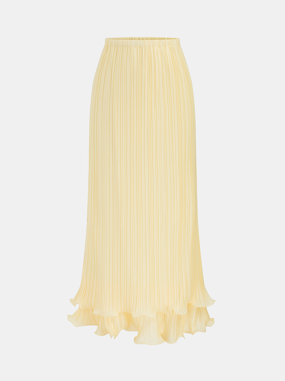 Whirl Pleated Layered Ruffle Skirt Set