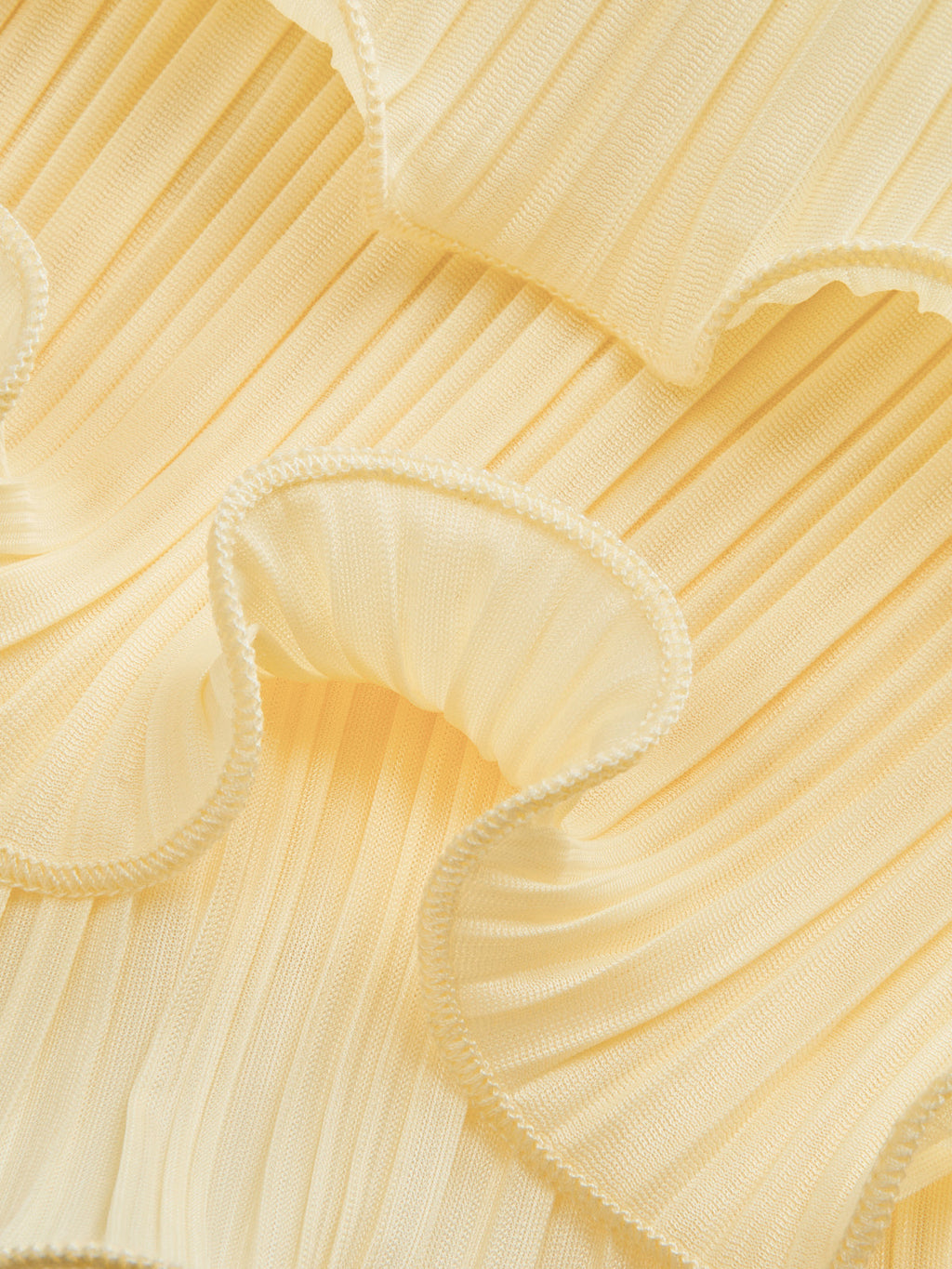 Whirl Pleated Layered Ruffle Skirt Set