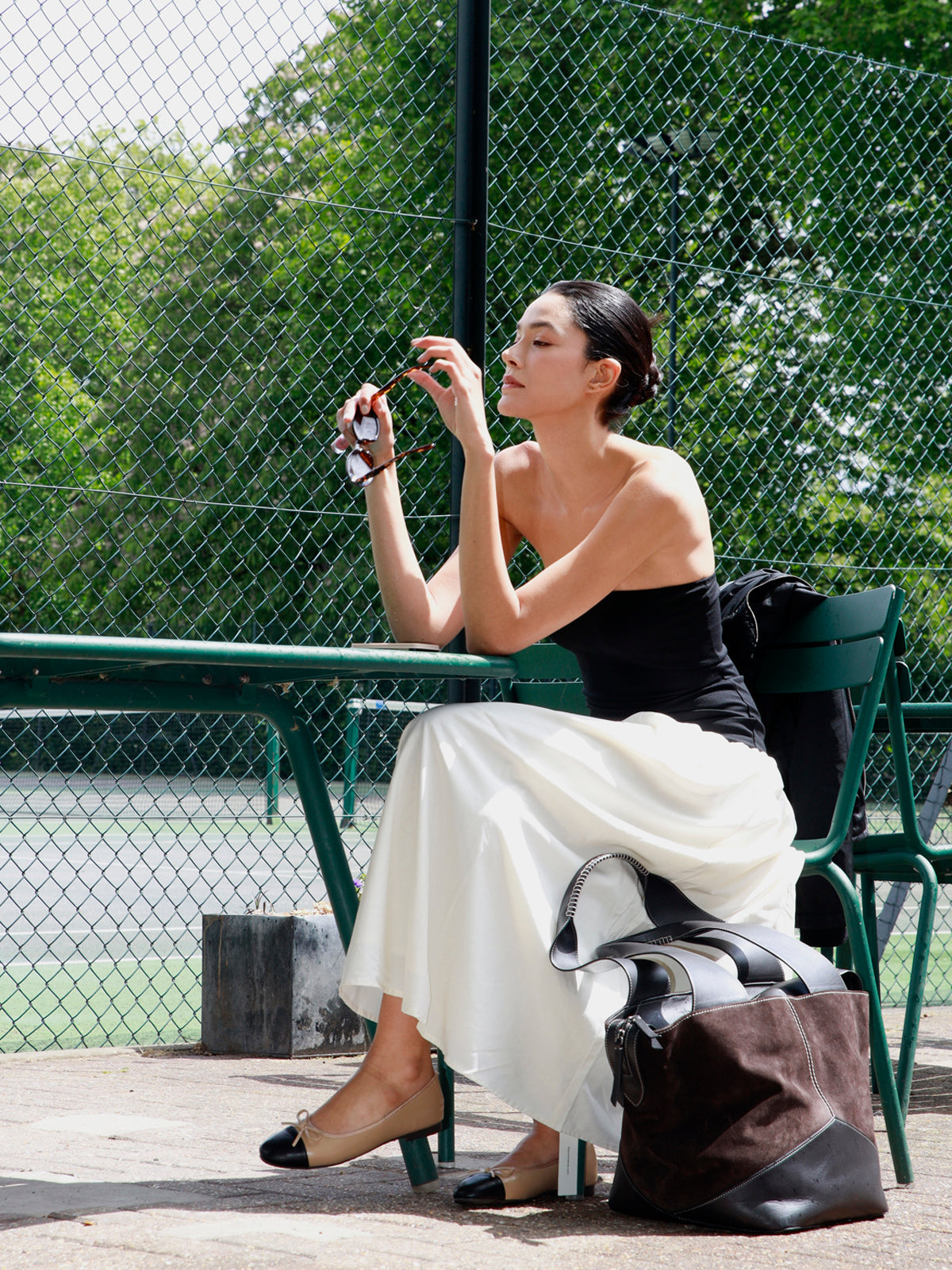 Toronto Contrast Tube Long Dress