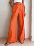 Vitamin Sea Linen Cotton Relaxed Wide-Leg Pants