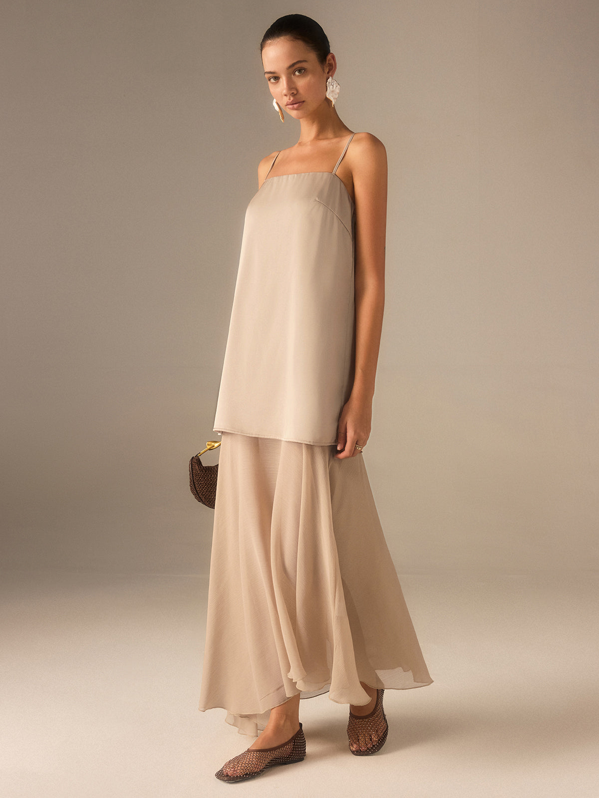 Maria 2-in-1 Cami Maxi Dress