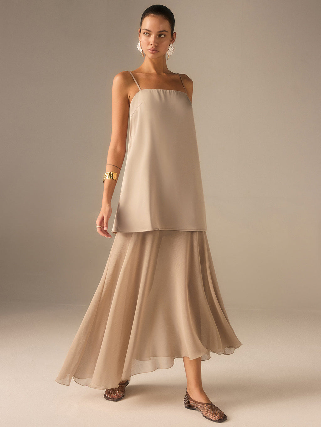 Maria 2-in-1 Cami Maxi Dress