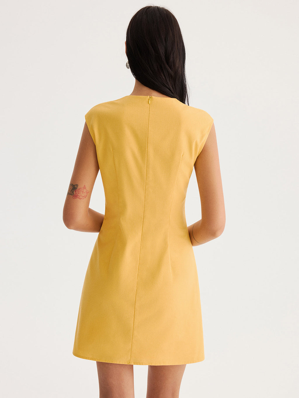 Daily Divine Linen Blend Sleeveless Mini Dress