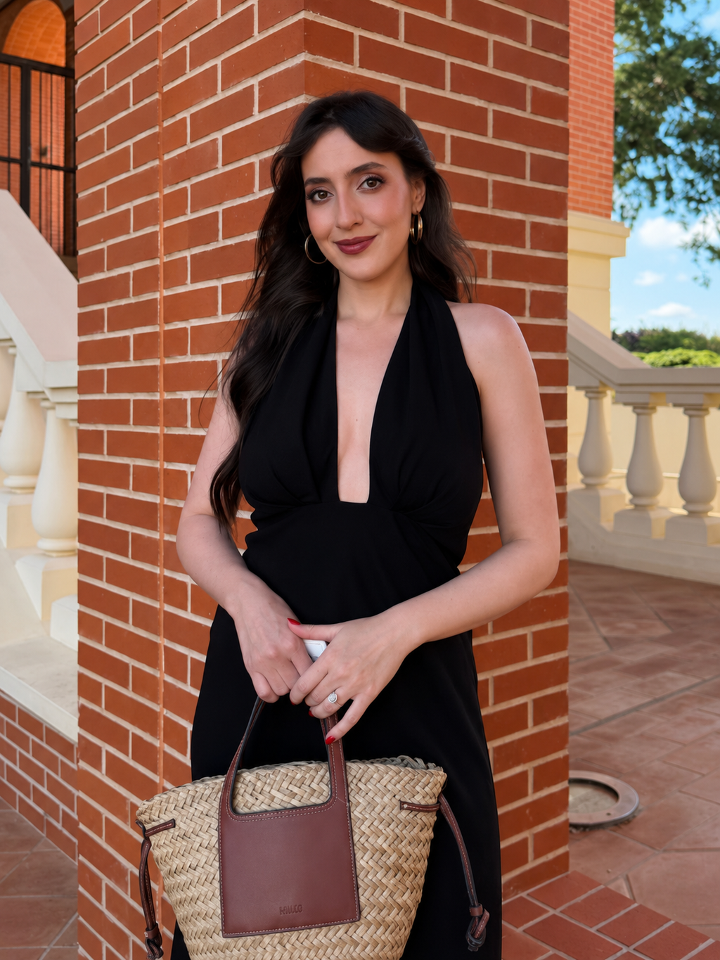 Haley Halter Neck Cut-Out Maxi Dress