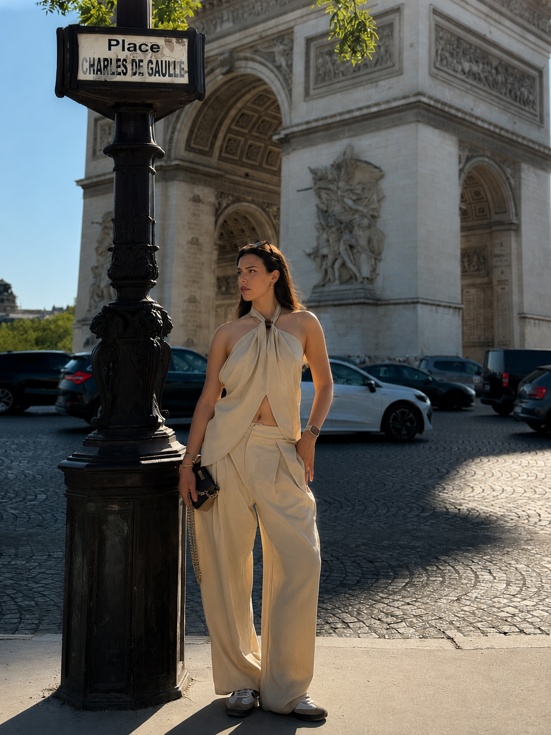 Haley Linen-Blend Sublime Halter Set