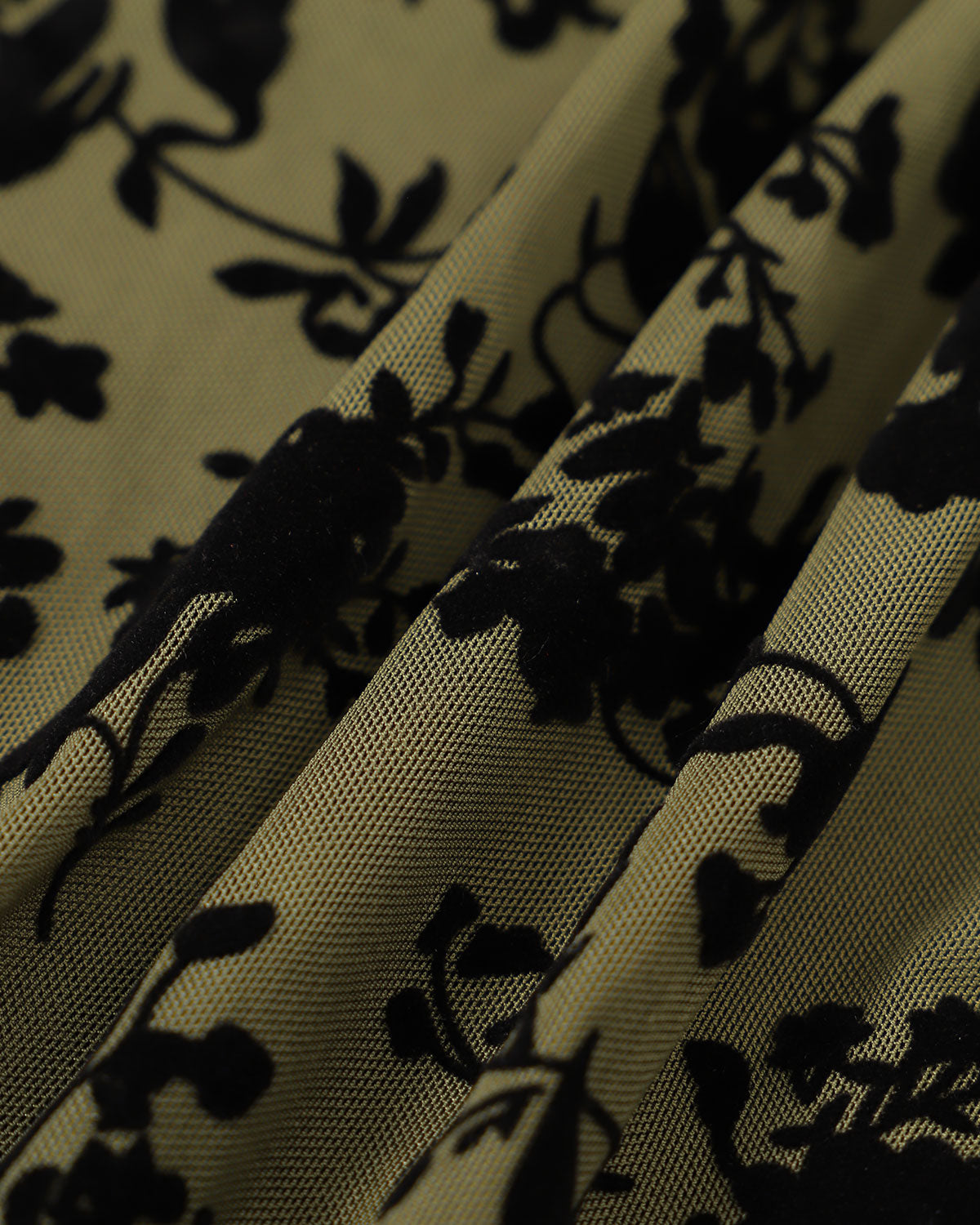 Fern Floral Classy A-Line Slip Midi Dress