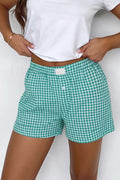 Selia Gingham Boxer Lounge Shorts