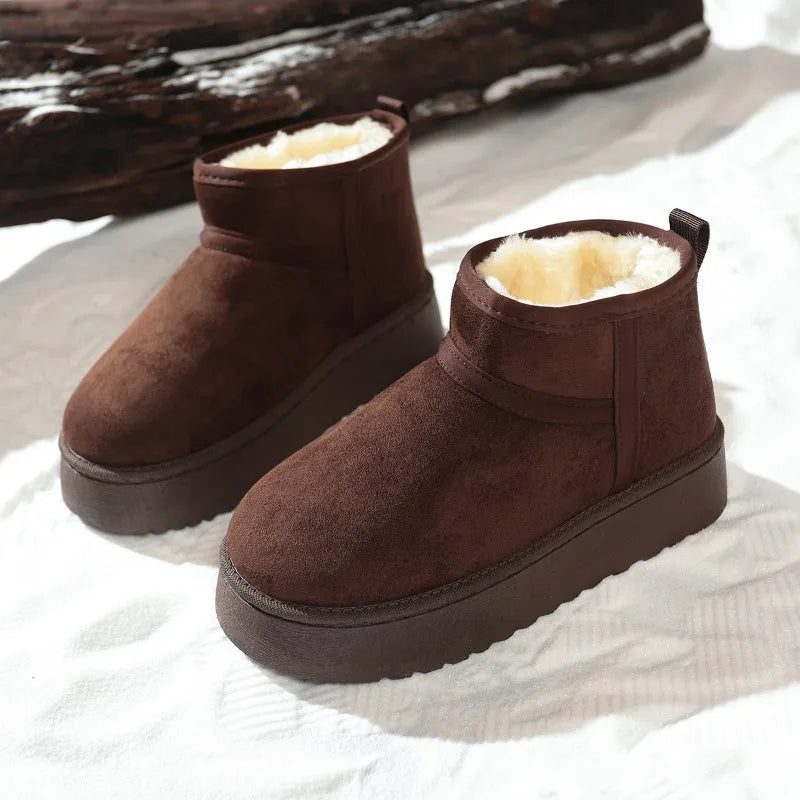 Low Cut Fur Lined Cozy Boots