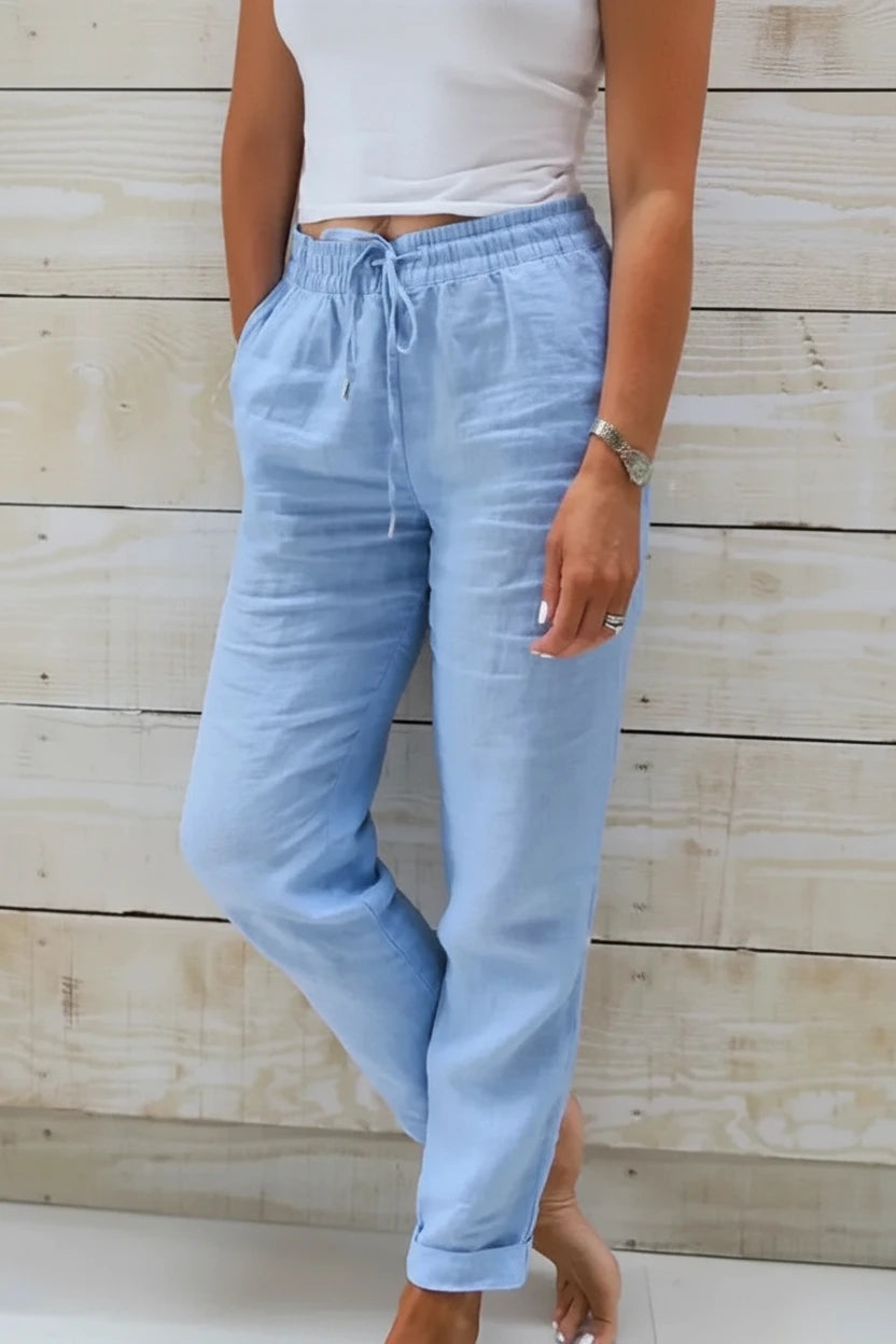 Blooma Light & Comfortable Linen Blend Pants