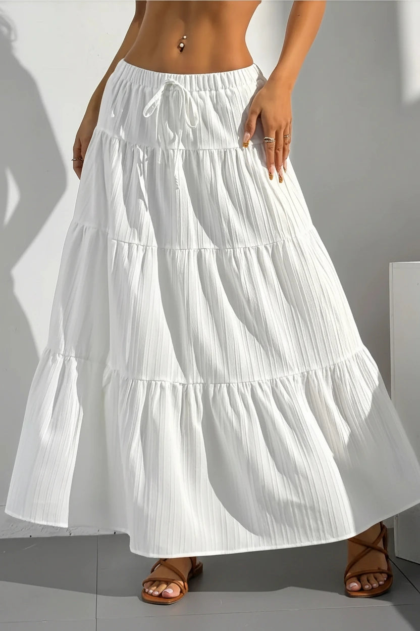 Leonora Loose Flared Maxi Skirt