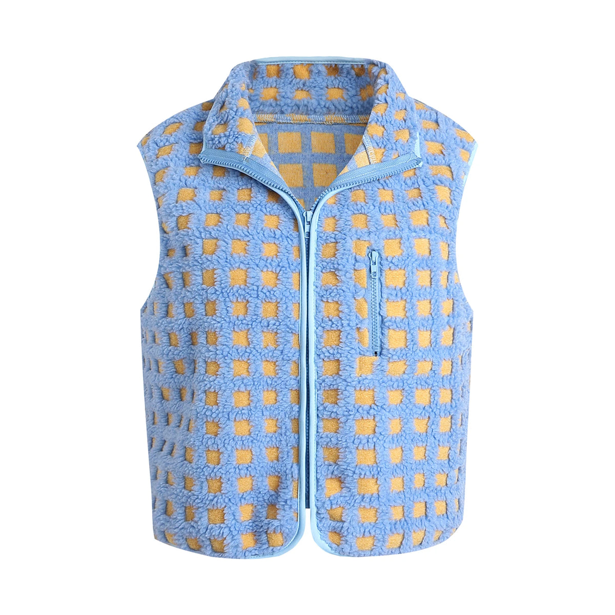 Lima Sherpa Fuzzy Zip-Up Sweater Vest