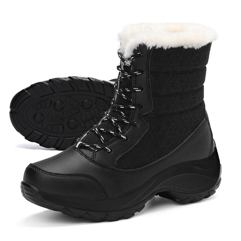Harvest Fur Lined Winter Snow Boots