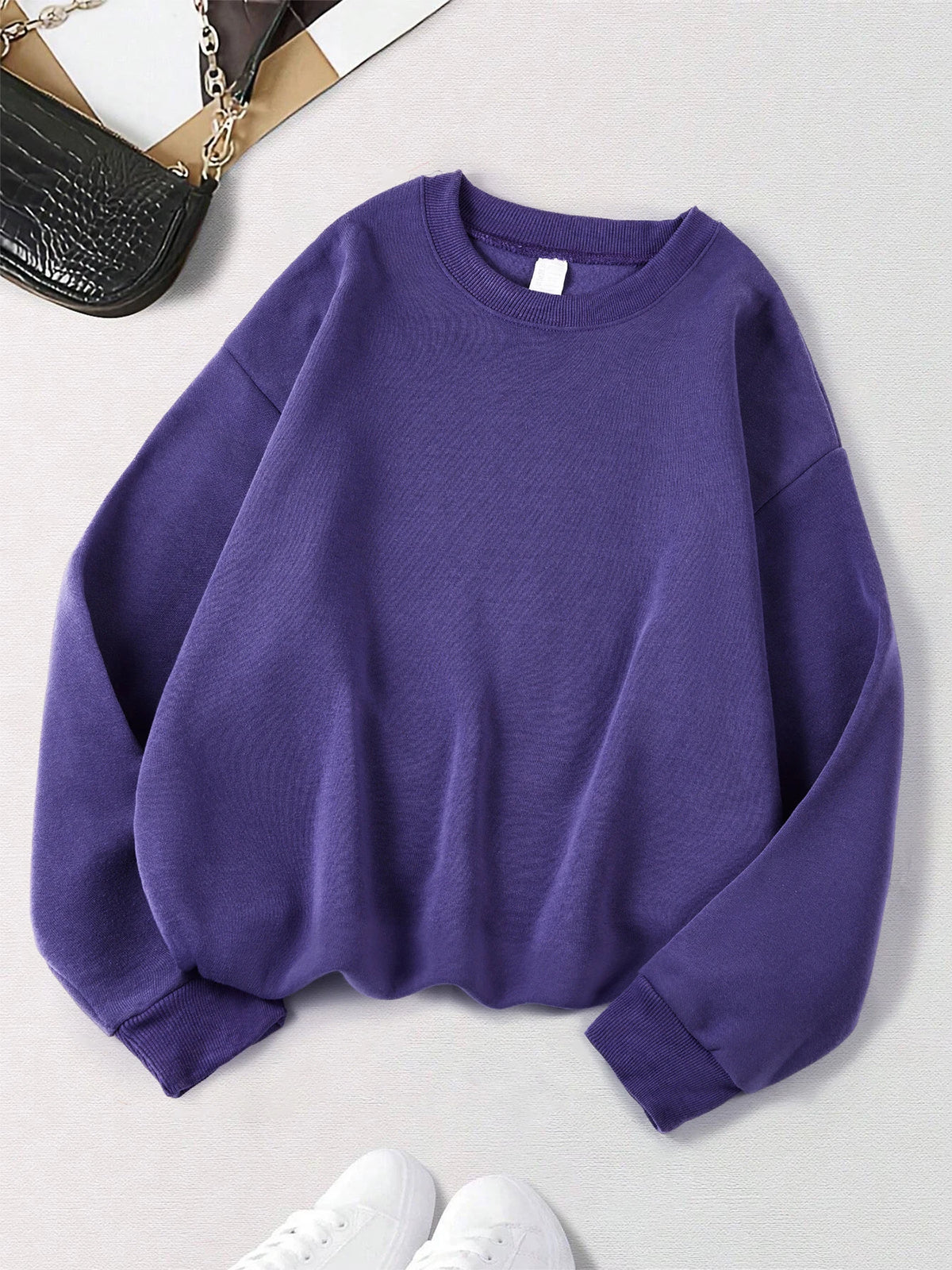Upper West Casual Crewneck Pullover Sweatshirt