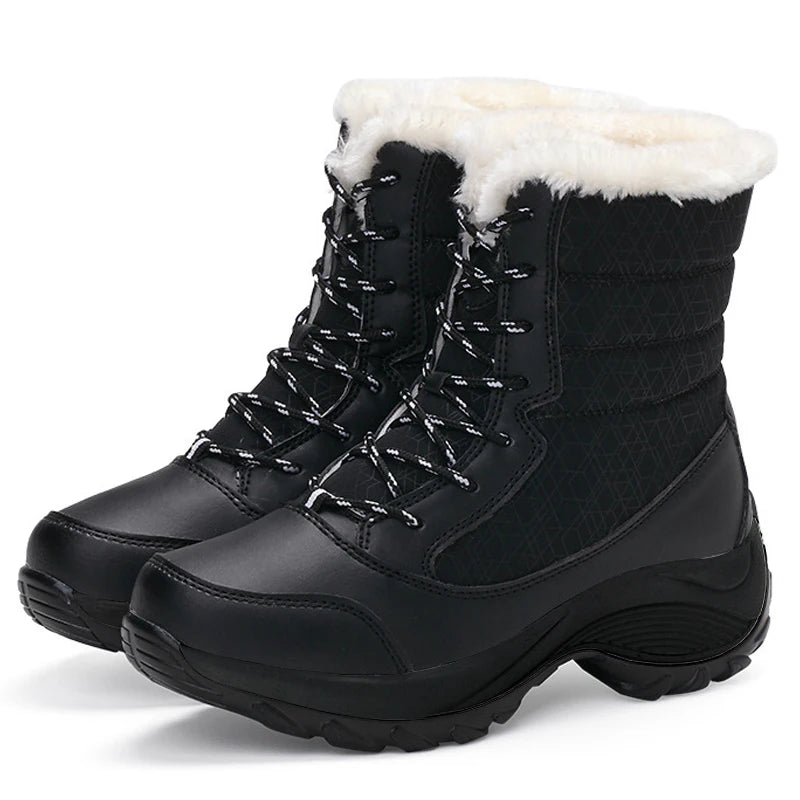 Harvest Fur Lined Winter Snow Boots