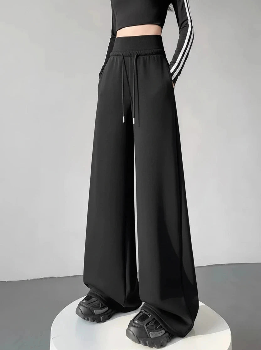 Chic High Waist Palazzo Sweatpants