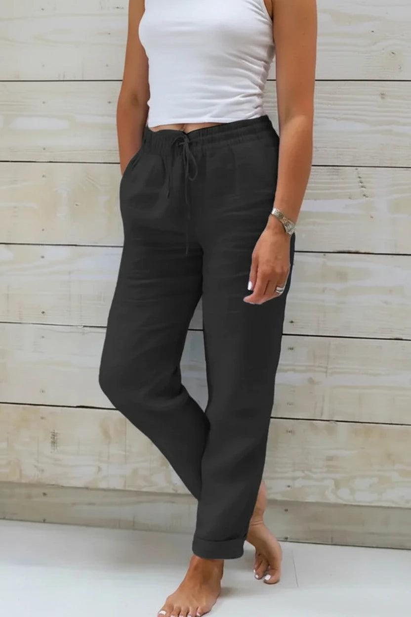 Blooma Light & Comfortable Linen Blend Pants