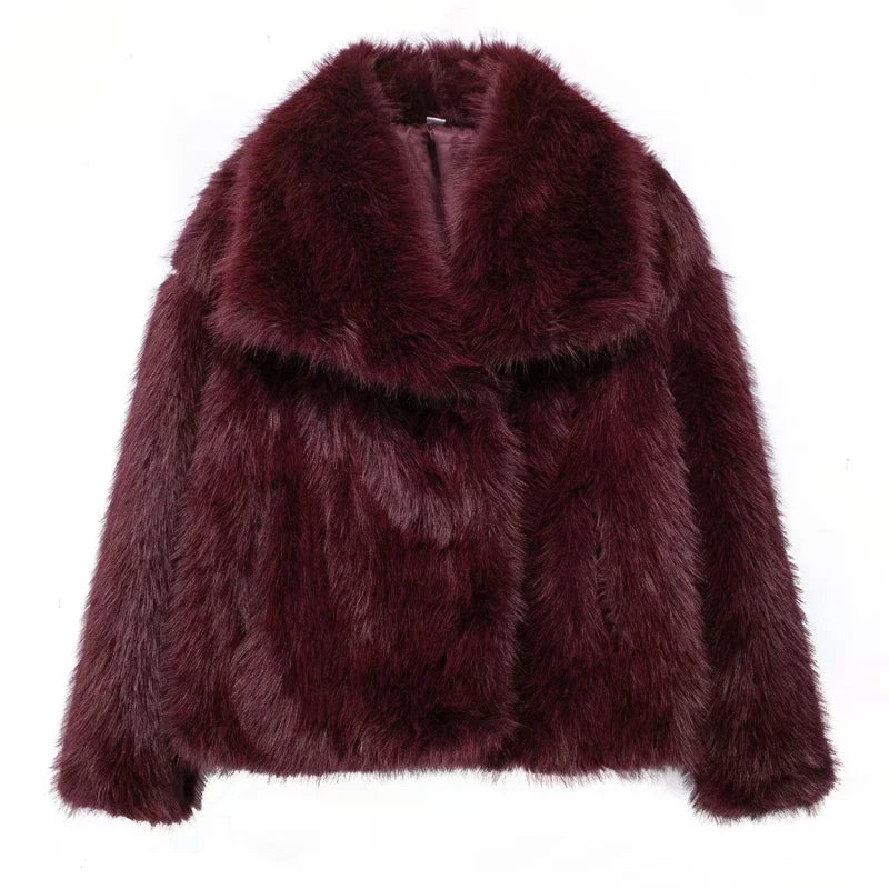 Monte Carlo Faux Fur Plush Coat