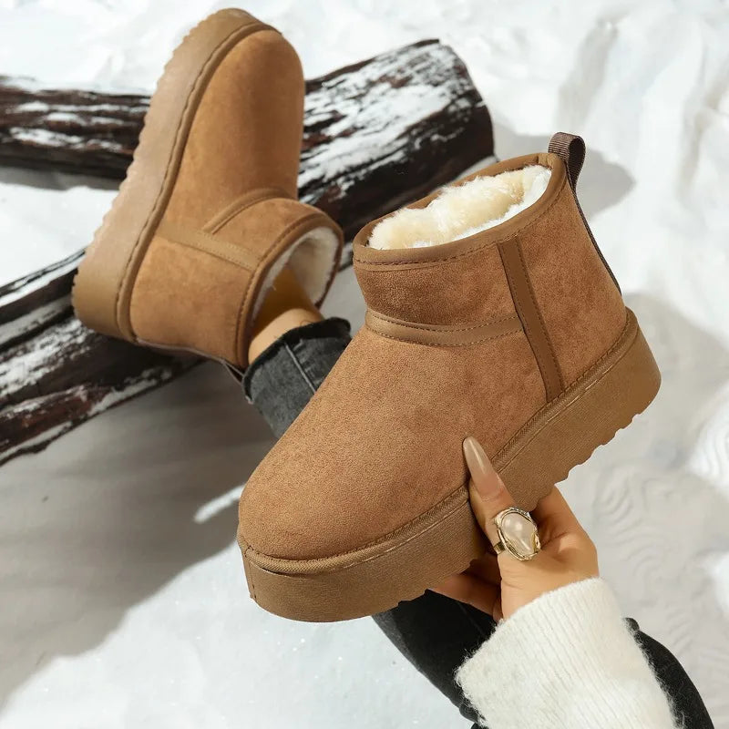 Low Cut Fur Lined Cozy Boots