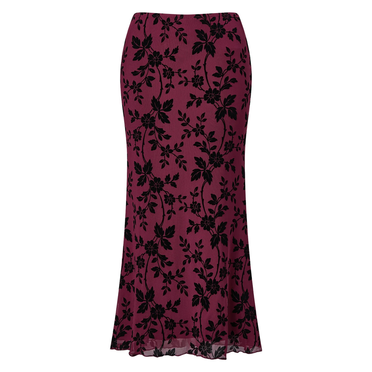 Tracy Floral High Waist Midi Skirt