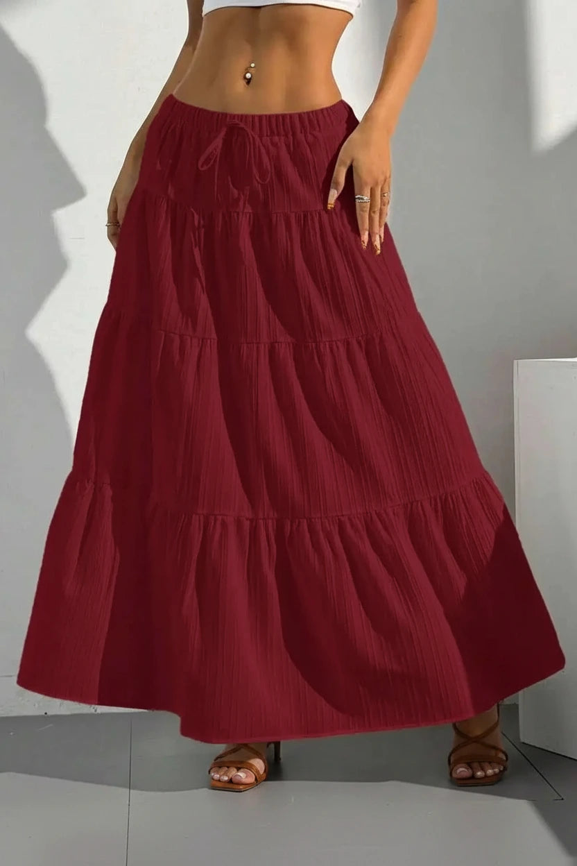 Leonora Loose Flared Maxi Skirt