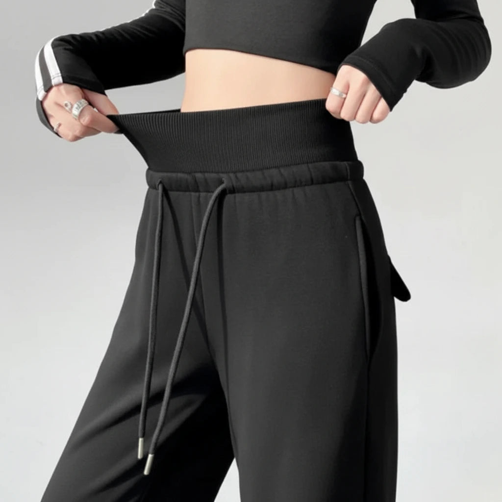 Chic High Waist Palazzo Sweatpants