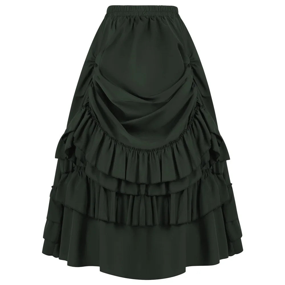 Caroline Ruffled High Waisted Victorian Skirt