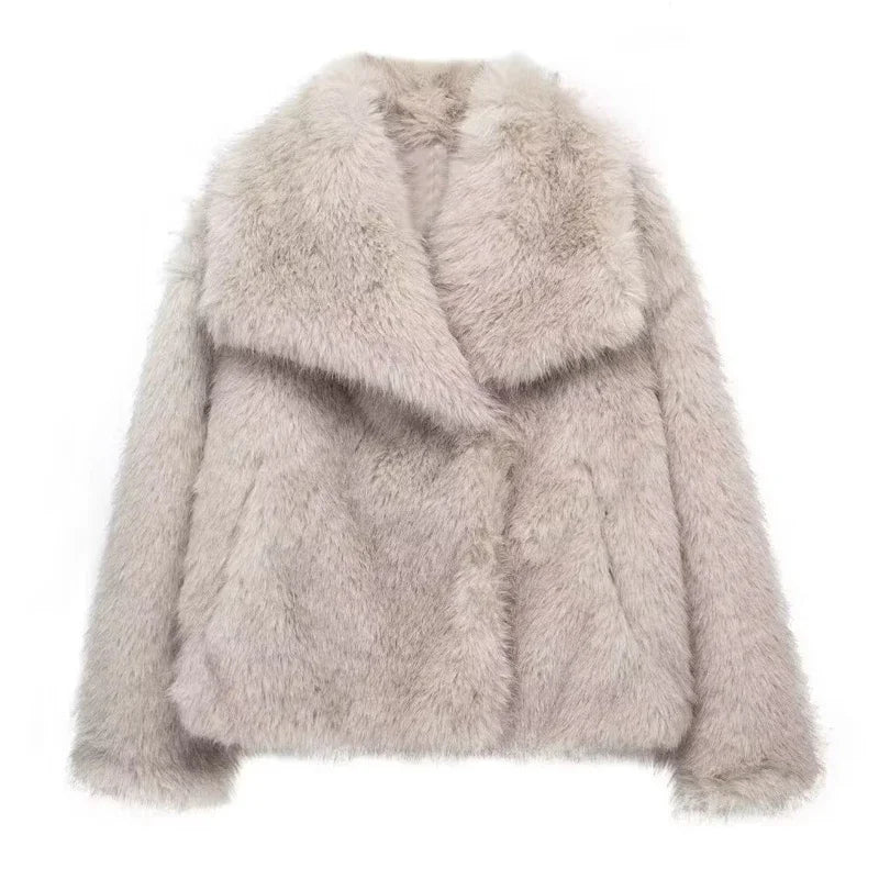 Monte Carlo Faux Fur Plush Coat