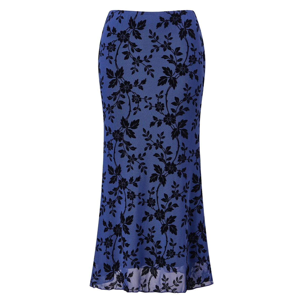 Tracy Floral High Waist Midi Skirt