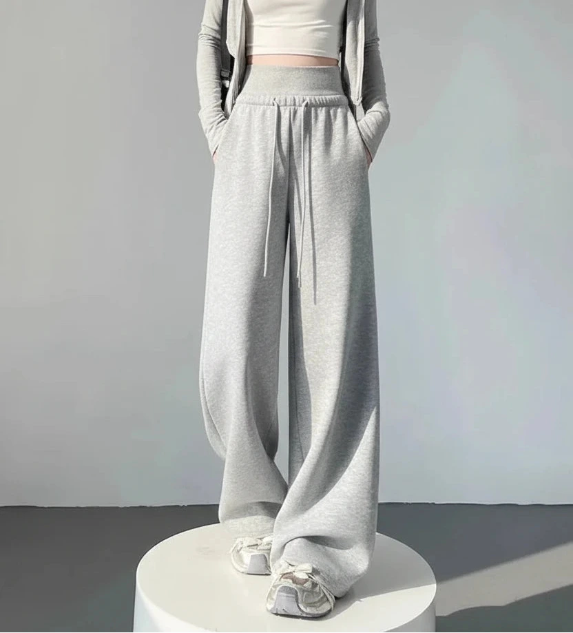 Chic High Waist Palazzo Sweatpants