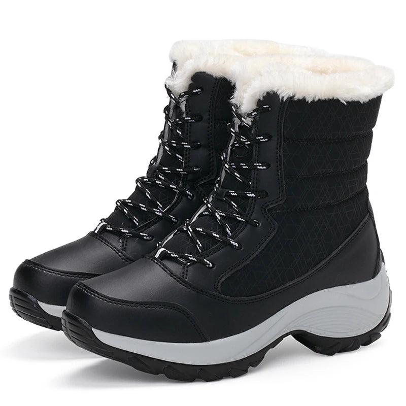Harvest Fur Lined Winter Snow Boots