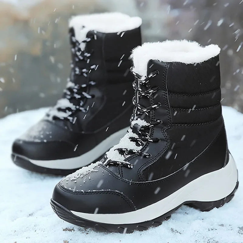Harvest Fur Lined Winter Snow Boots