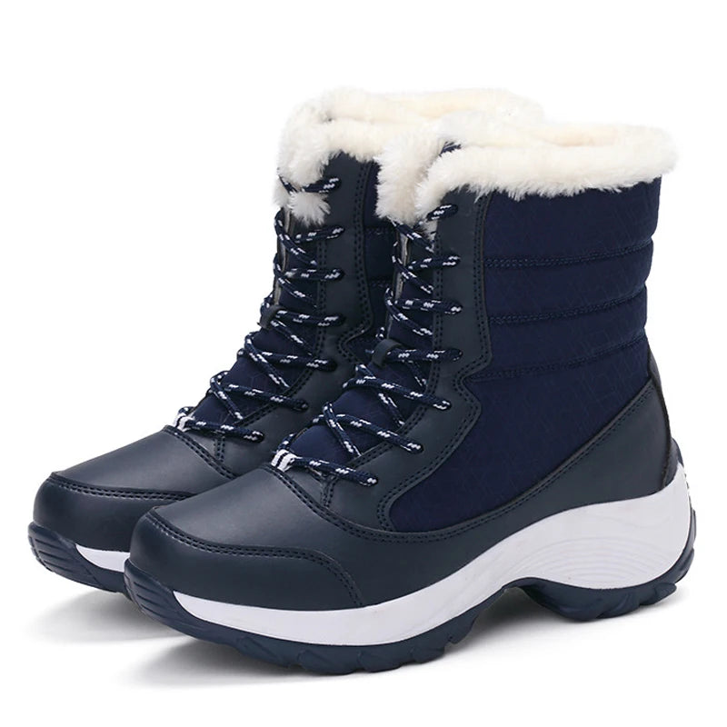 Harvest Fur Lined Winter Snow Boots