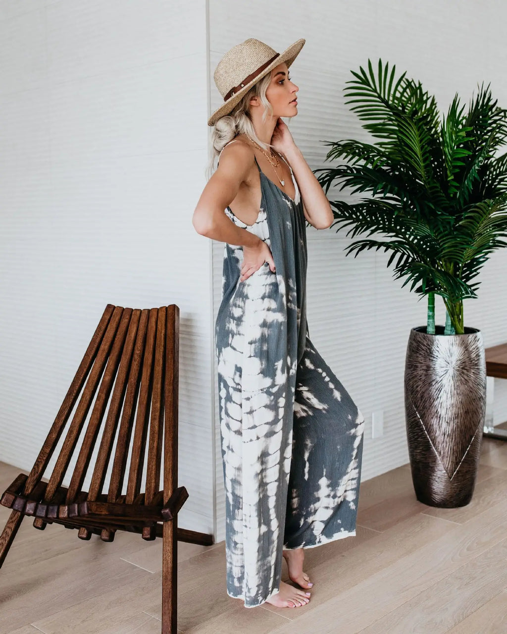 Bali Wide Leg Boho Airy Jumpsuit
