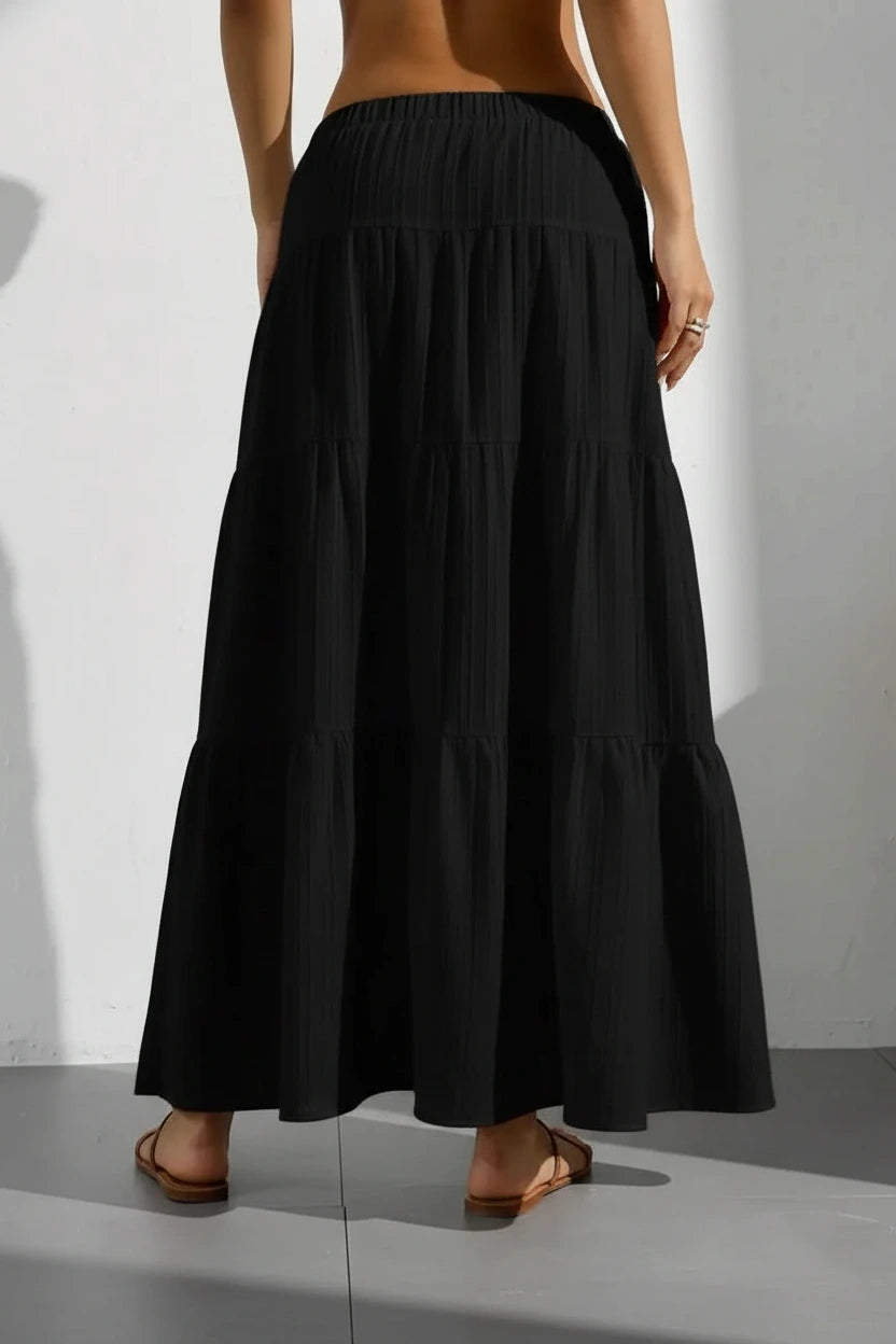 Leonora Loose Flared Maxi Skirt